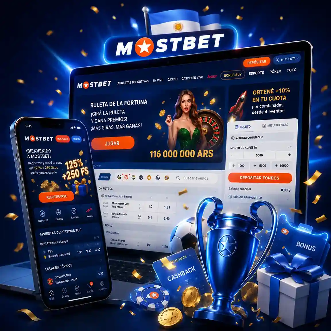 Mostbet casino Argentina — lobby oficial